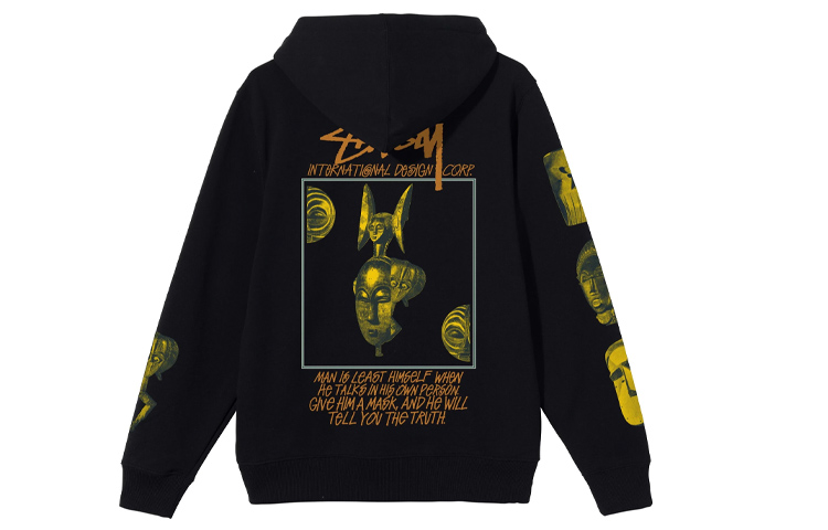 Stüssy Stussy Masked Hoodie Face Graphic Retro Unisex Long Sleeve Pullover. 1924698 圖 2