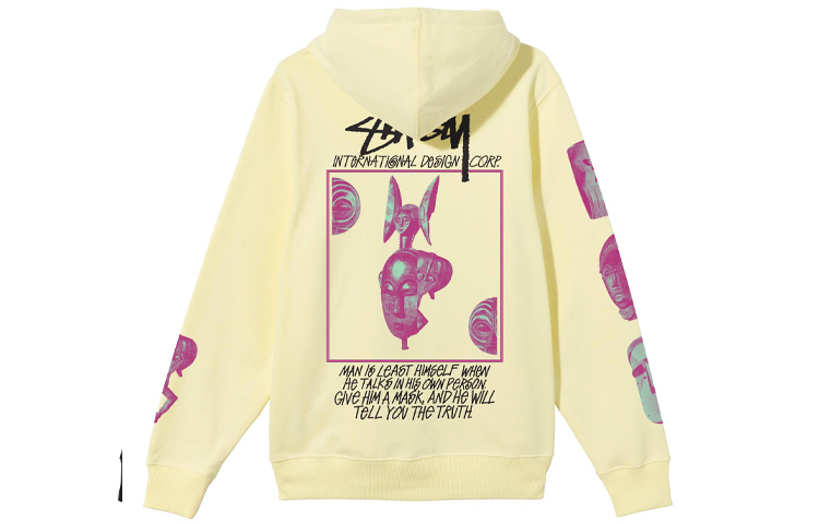 Stüssy Stussy Masked Hoodie Face Graphic Retro Unisex Long Sleeve Pullover. 1924698 圖 5