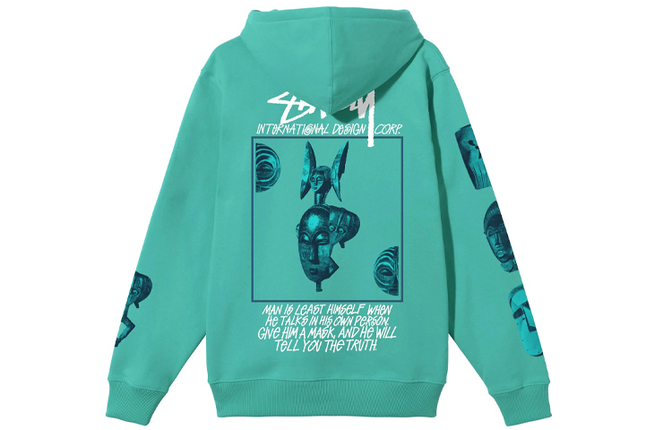 Stüssy Stussy Masked Hoodie Face Graphic Retro Unisex Long Sleeve Pullover. 1924698 圖 9