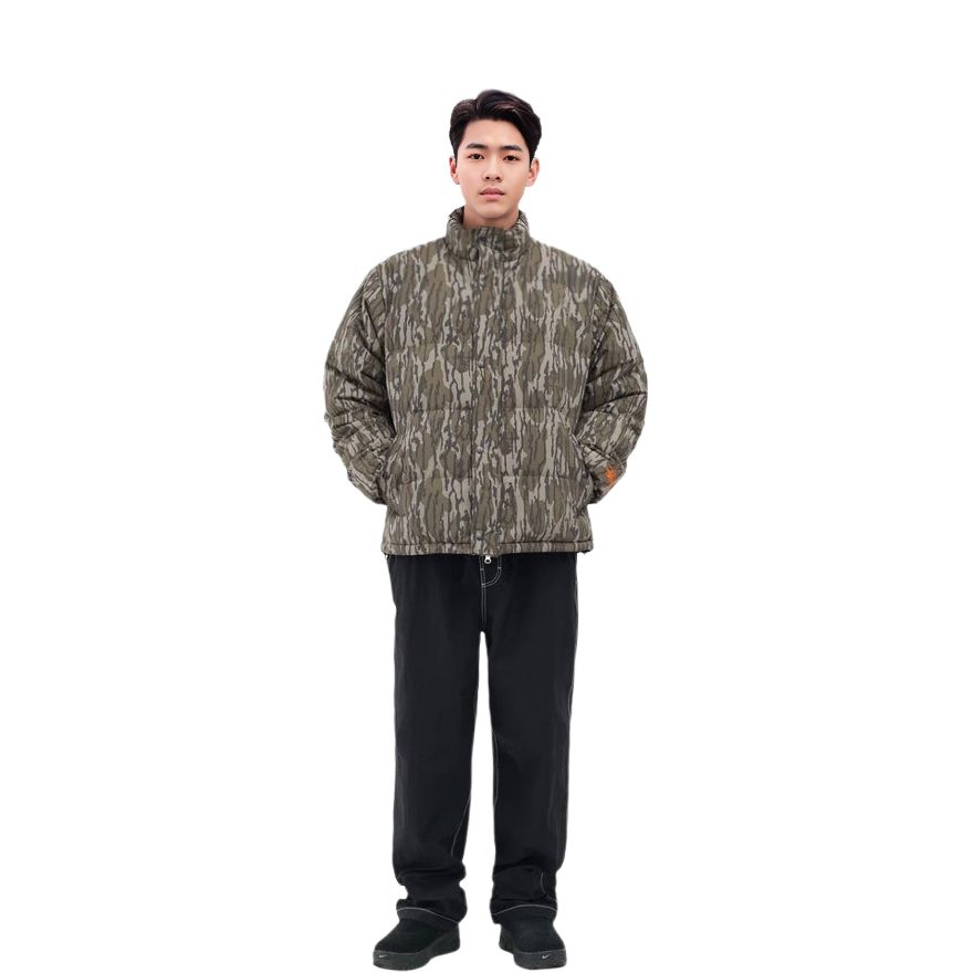 Stüssy Stussy Mossy Oak Camo Logo Puffer Jacket Green Retro Winter  Coat. 115625 圖 4