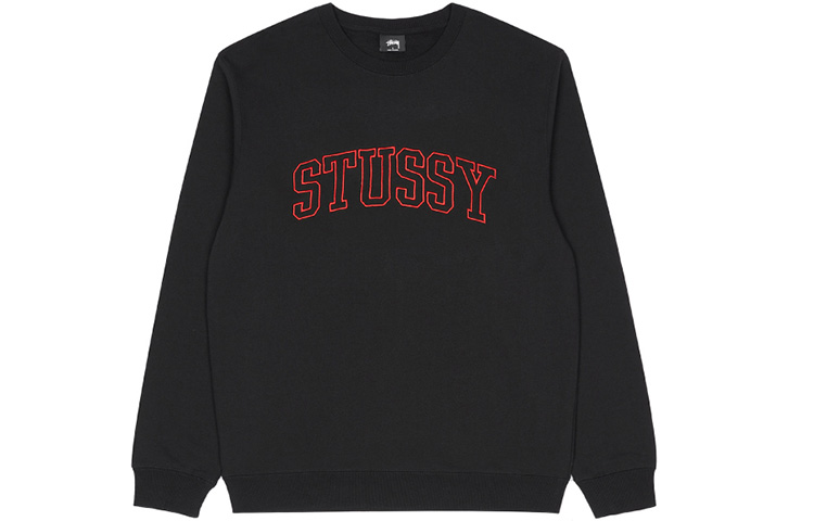 Stüssy Stussy Outline Crew Embroidered Retro Sweatshirt for Men Fall/Winter Style. 118353 圖 2