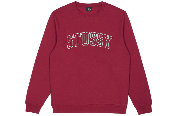 Stüssy Stussy Outline Crew Embroidered Retro Sweatshirt for Men Fall/Winter Style. 118353 圖 4