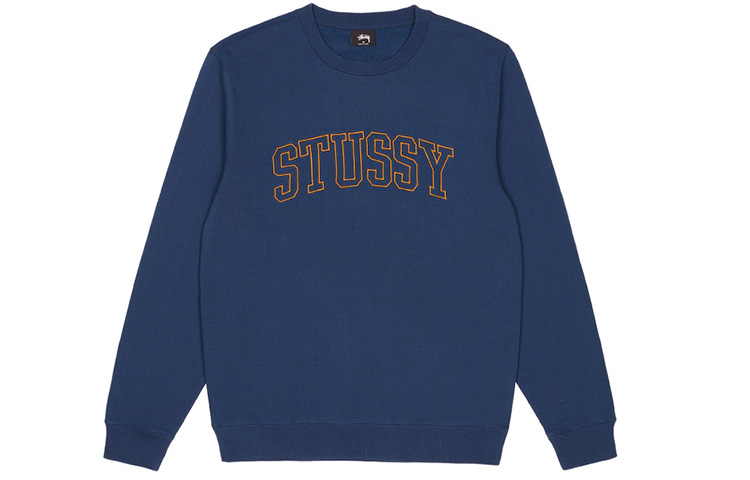 Stüssy Stussy Outline Crew Embroidered Retro Sweatshirt for Men Fall/Winter Style. 118353 圖 10