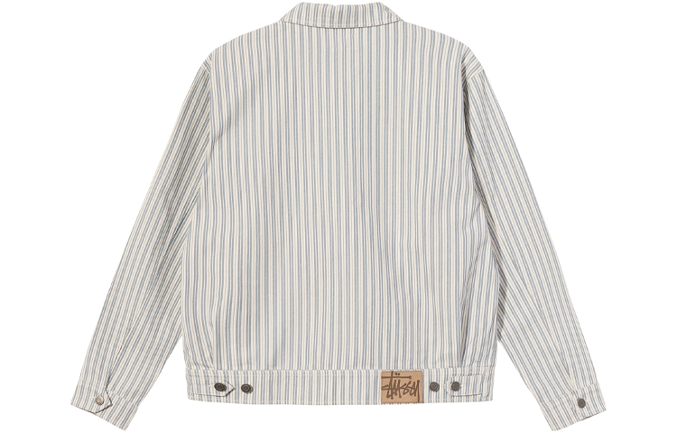 Stüssy Stussy Oversized Striped Long-Sleeve Retro Jacket Unisex Off-White. 115564 圖 3