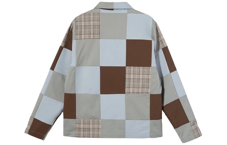 Stüssy Stussy Patchwork Zip Jacket Plaid Retro Style  Multi-Color Jacket. 115521 圖 3