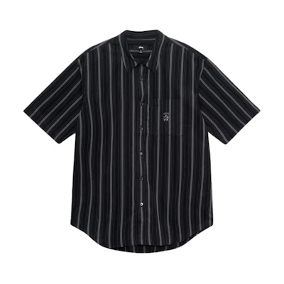 Stüssy Stussy Patterned Striped Loose Fit Vintage Short Sleeve Shirt Unisex. SUSSR1110318M