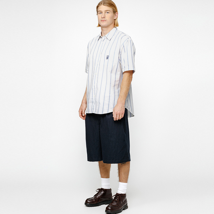 Stüssy Stussy Patterned Striped Loose Fit Vintage Short Sleeve Shirt Unisex. SUSSR1110318M 圖 5