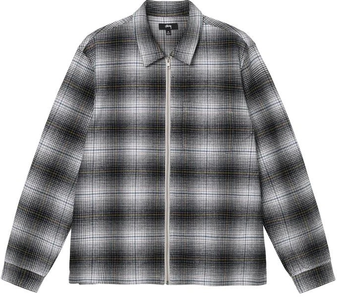 stuessy-stussy-paul-shadow-plaid-zip-shirt-black-white-retro-unisex-long-sleeve-shirt-1110238