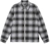 Order Stüssy Paul Shadow Plaid 格紋拉鍊襯衫 黑白 復古 男女長袖襯衫 1110238