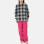 Purchase Stüssy Paul Shadow Plaid 格紋拉鍊襯衫 黑白 復古 男女長袖襯衫 1110238