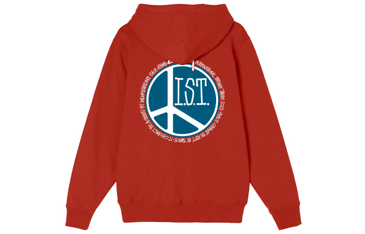 Stüssy Stussy Peace Dot Hoodie Geometric Letter Print Pullover Unisex Vintage Style. 1924723 圖 5