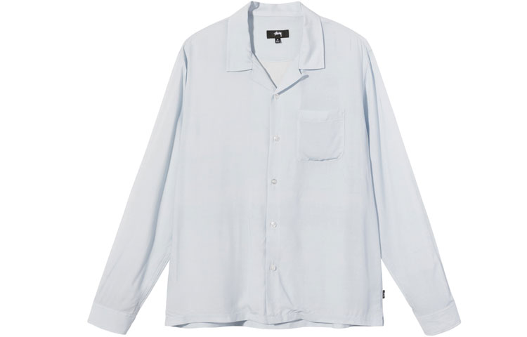 Order Stüssy Stussy Portrait Print Long Sleeve Vintage Shirt Unisex - Light Gray. Stussy-SS21-3