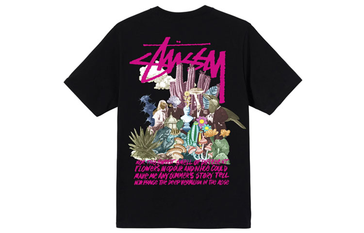 Stüssy Stussy Psychedelic Graphic Tee Retro Unisex Casual Short Sleeve T-Shirt. 1904663