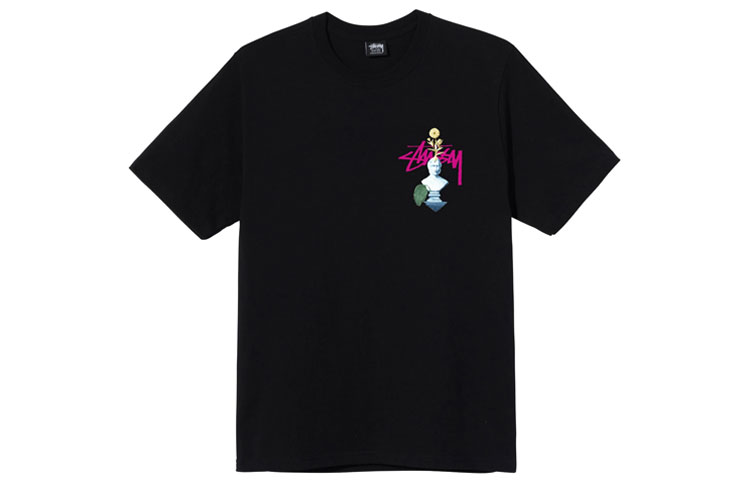 Stüssy Stussy Psychedelic Graphic Tee Retro Unisex Casual Short Sleeve T-Shirt. 1904663 圖 5