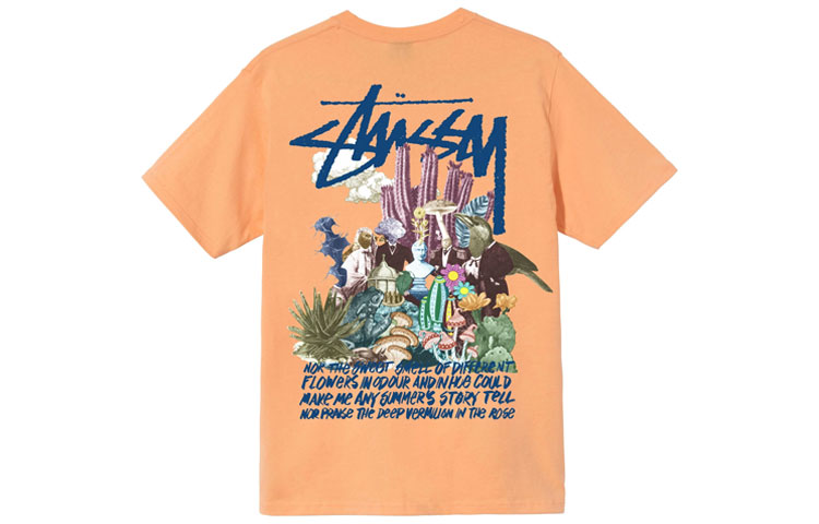 Stüssy Stussy Psychedelic Graphic Tee Retro Unisex Casual Short Sleeve T-Shirt. 1904663 圖 7