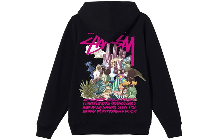 Stüssy Stussy Psychedelic Hoodie Retro Graphic Unisex Long Sleeve Sweatshirt. 1924663 圖 4
