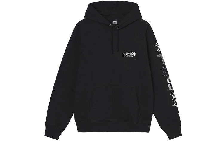 Stüssy Stussy Ranson Logo Hoodie Unisex Retro American Style Pullover Sweatshirt. 1924754