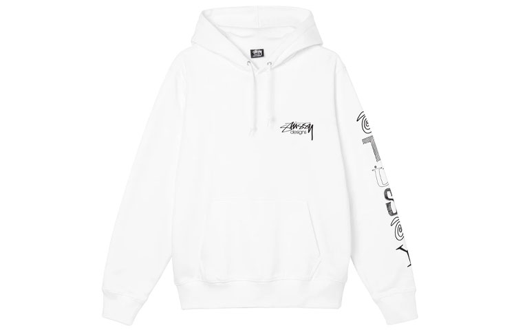 Stüssy Stussy Ranson Logo Hoodie Unisex Retro American Style Pullover Sweatshirt. 1924754 圖 6