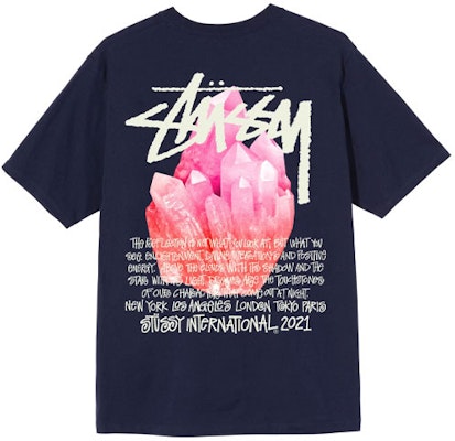 Stüssy Stussy Reflection Tee Pink Crystal Diamond Logo Vintage Unisex T-Shirt. 1904712 Sizing Stüssy Stussy Reflection Tee Pink Crystal Diamond Logo Vintage Unisex T-Shirt. 1904712
