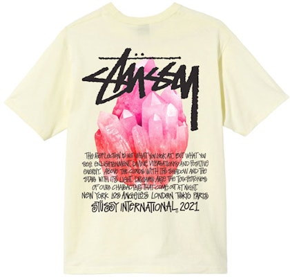 Stüssy Stussy Reflection Tee Pink Crystal Diamond Logo Vintage Unisex T-Shirt. 1904712 1