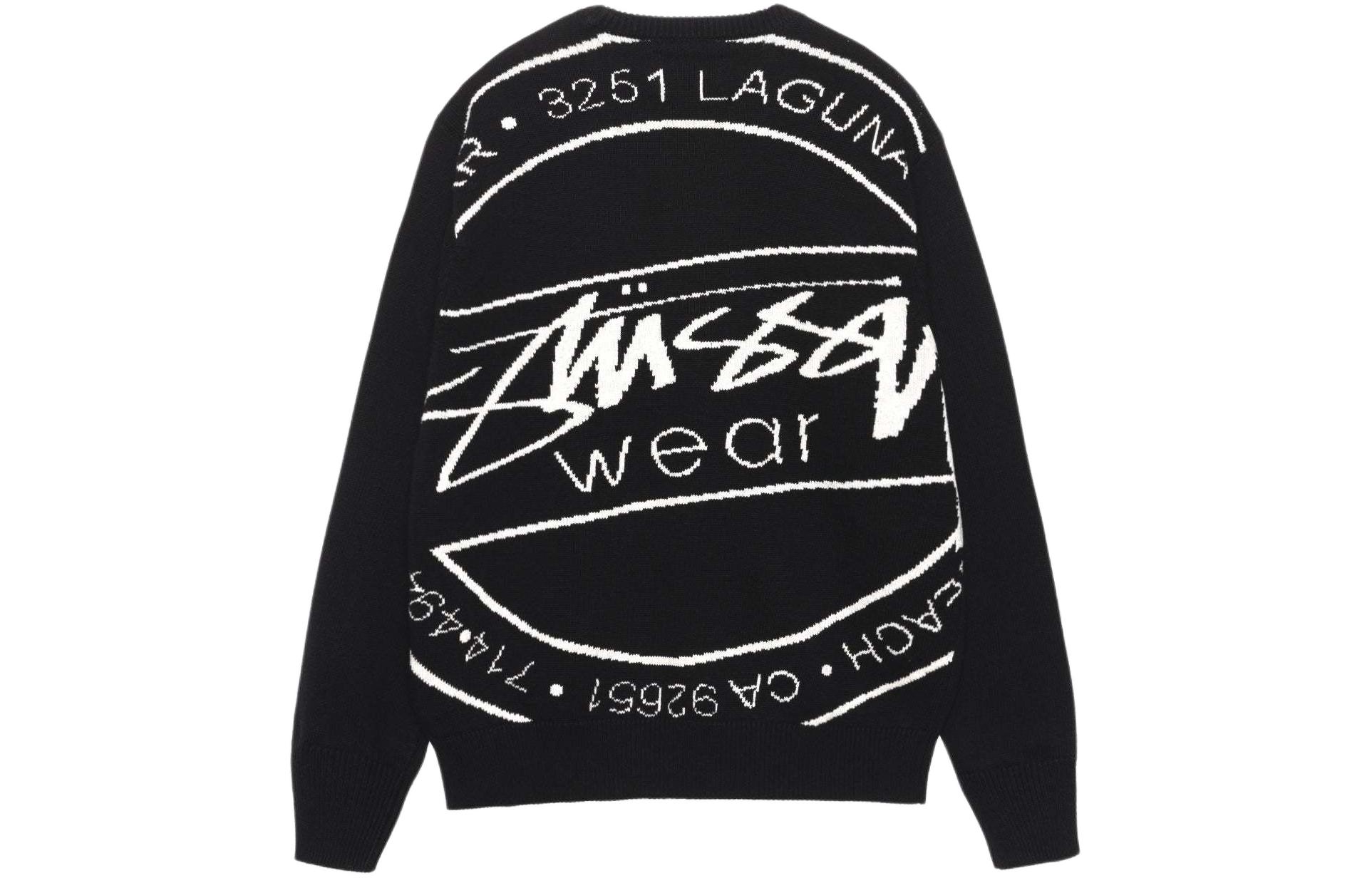 Stüssy Stussy Retro Knit Crewneck Pullover Long Sleeve Unisex Sweater. 117223
