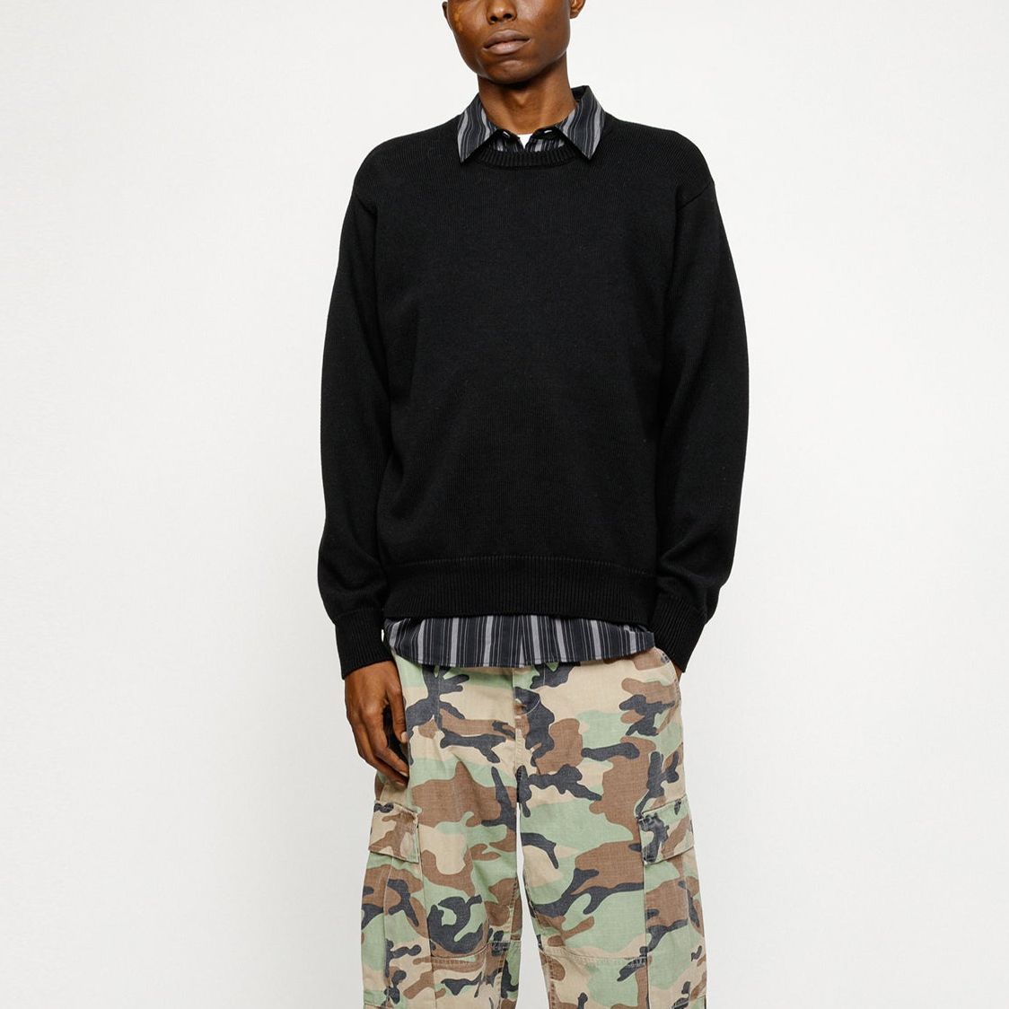 Purchase Suéter Unisex Manga Larga Stüssy Retro Knit Crewneck Pullover. 117223