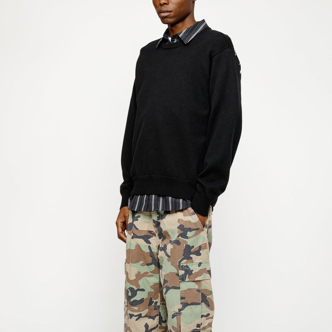 Details for Suéter Unisex Manga Larga Stüssy Retro Knit Crewneck Pullover. 117223