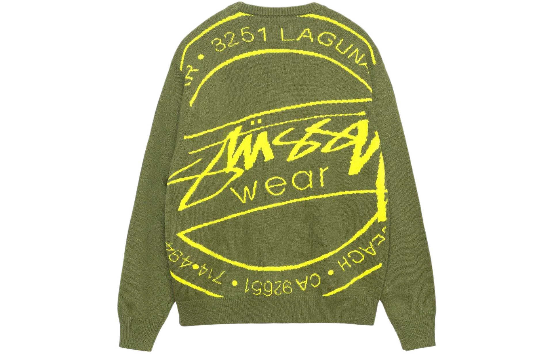 Sizing Suéter Unisex Manga Larga Stüssy Retro Knit Crewneck Pullover. 117223