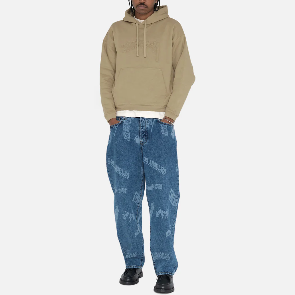 Stüssy Stussy Retro Pullover Hoodie with Logo, Kangaroo Pocket, Unisex. 118516 圖 14