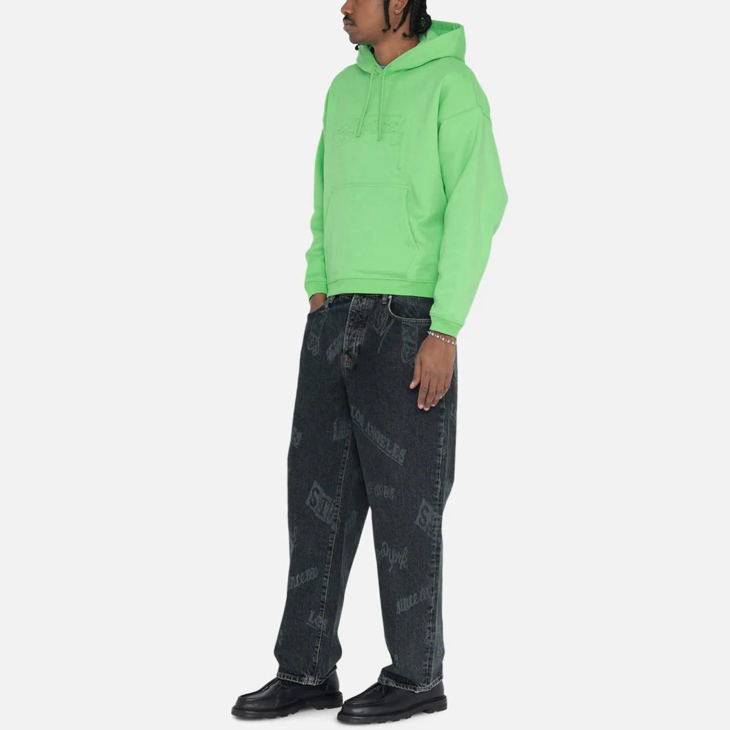 Stüssy Stussy Retro Pullover Hoodie with Logo, Kangaroo Pocket, Unisex. 118516 圖 6