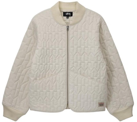 ステューシー S キルティング FW22 ユニセックス 厚手 野球 ジップジャケット 115670 10