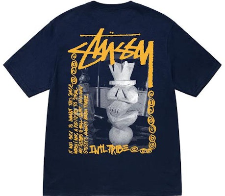 Stüssy Stussy Sculpture Letter Print Crewneck Unisex Short Sleeve T-Shirt. 1904876 4