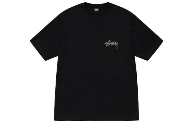 Lookbook Stüssy Stussy Sculpture Letter Print Crewneck Unisex Short Sleeve T-Shirt. 1904876