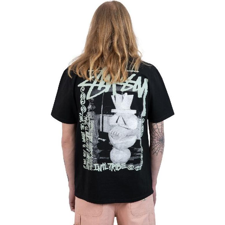 Purchase Stüssy Stussy Sculpture Letter Print Crewneck Unisex Short Sleeve T-Shirt. 1904876