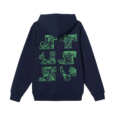 Stüssy Stussy Sculptures Hoodie Vintage Unisex Pullover with Pockets and Graphic Print. 1924667