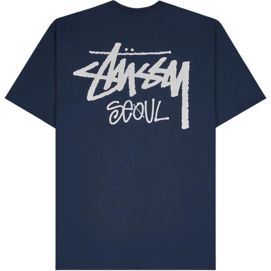 Stüssy Stussy Seoul Exclusive Letter Print Casual Unisex Crewneck T-Shirt 3903980a-Clothing