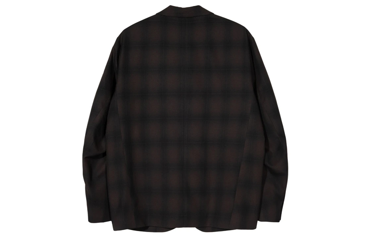 Stüssy Stussy Shadow Plaid Single-Breasted Long-Sleeve Vintage Coat Men 115522 圖 3