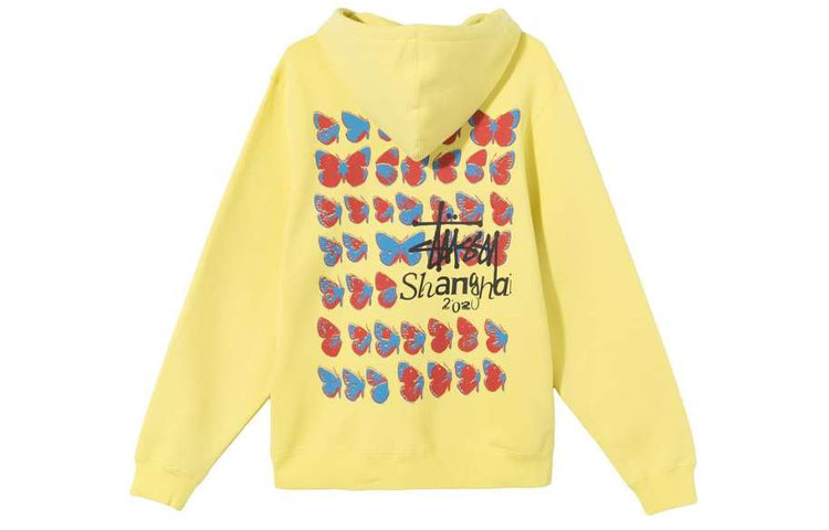 Lookbook Stüssy Stussy Shanghai Exclusive  Vintage Butterfly Print Hoodie. Stussy-FW-2