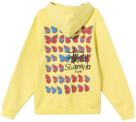 Stüssy Stussy Shanghai Exclusive Vintage Butterfly Print Hoodie. Stussy-FW-2 Lookbook Stüssy Stussy Shanghai Exclusive Vintage Butterfly Print Hoodie. Stussy-FW-2