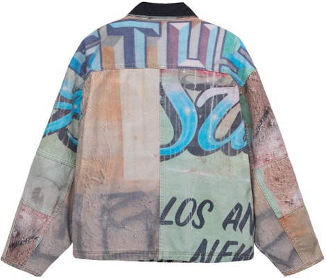 Stüssy Stussy Shop 復古拼布多彩塗鴉帆布外套 男女同款外套. 115722 Lookbook Stüssy Stussy Shop 復古拼布多彩塗鴉帆布外套 男女同款外套. 115722