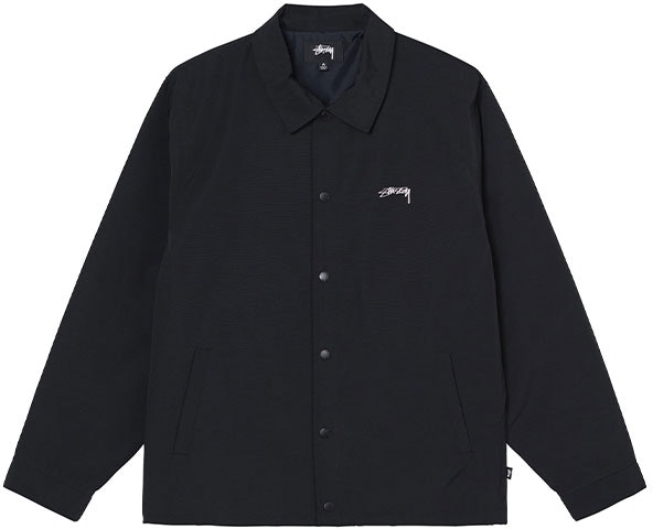 stuessy-stussy-smooth-stock-coach-jacket-retro-unisex-black-casual-outerwear-115594