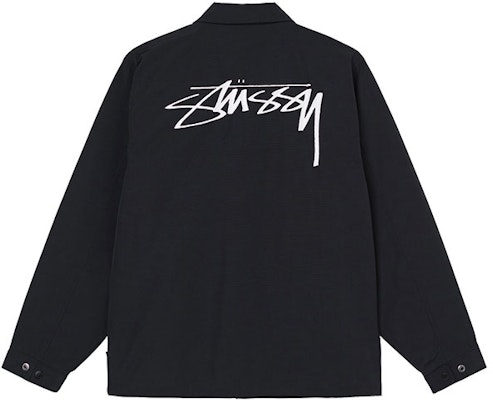 스투시 스무스 스탁 코치 재킷 레트로 유니섹스 블랙 캐주얼 아우터웨어. 115594 Lookbook 스투시 스무스 스탁 코치 재킷 레트로 유니섹스 블랙 캐주얼 아우터웨어. 115594