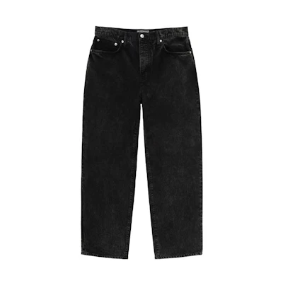 Stüssy Stussy Solid Color Straight-Leg Vintage Denim Jeans Unisex Casual Wear. 116606
