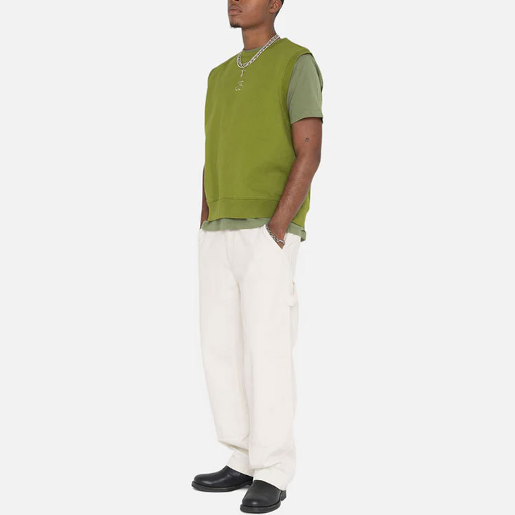 Stüssy Stussy Solid Logo Embroidered Crewneck Retro Vest Unisex. 118518 圖 11