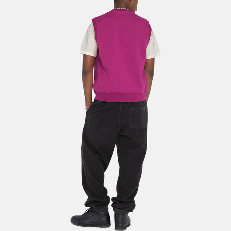 Stüssy Stussy Solid Logo Embroidered Crewneck Retro Vest Unisex. 118518 圖 15