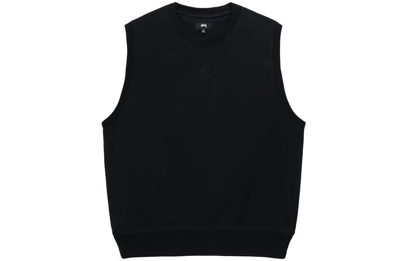 Stüssy Stussy Solid Logo Embroidered Crewneck Retro Vest Unisex. 118518 圖 2