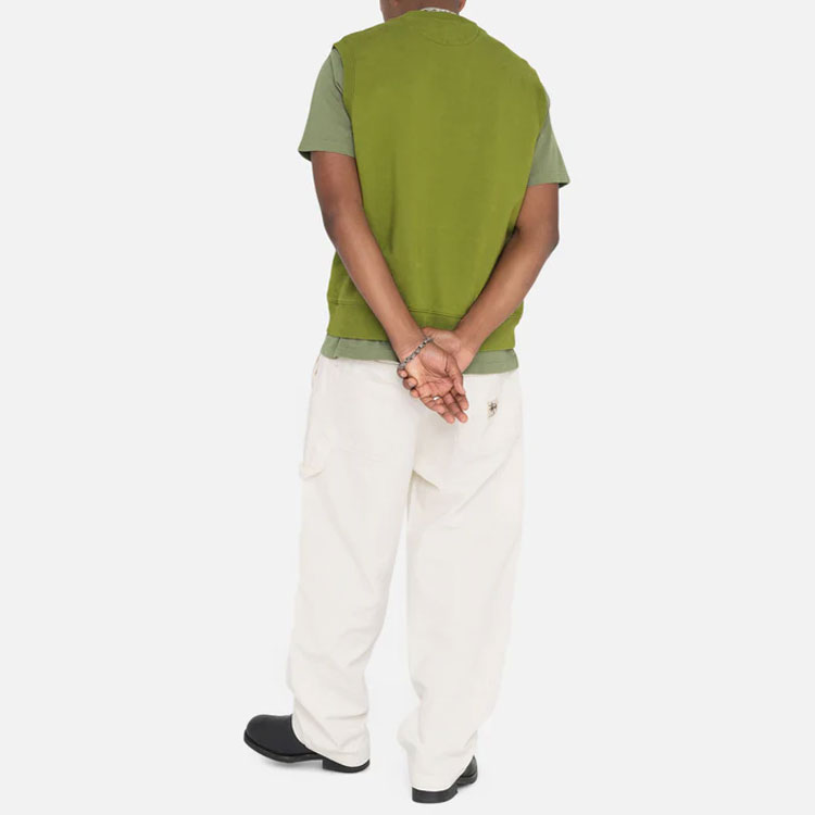 Stüssy Stussy Solid Logo Embroidered Crewneck Retro Vest Unisex. 118518 圖 10