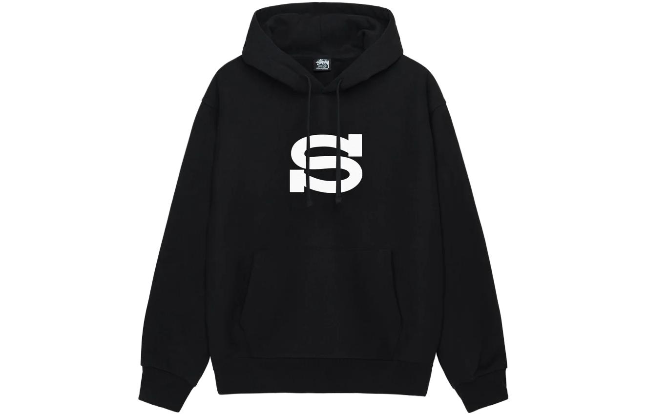 Stüssy Stussy Solid Logo Print Hoodie Retro Pullover Unisex Sweatshirt. 1924952 圖 2
