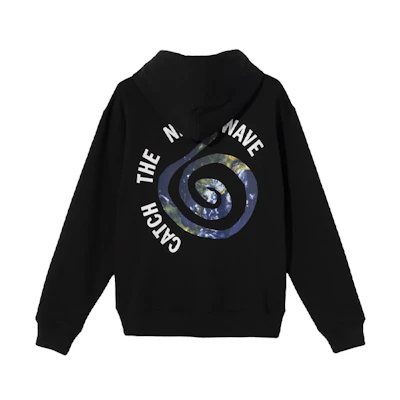 Stüssy Stussy Spiral Earth Lettering Hoodie Black Unisex Vintage Style. 318038