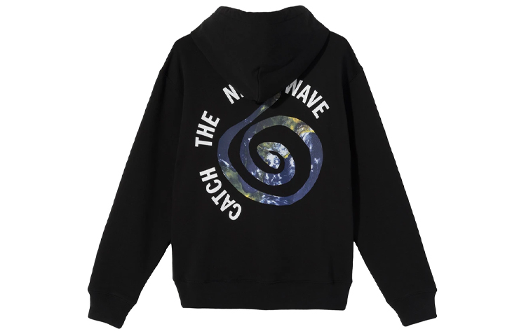 Stüssy Stussy Spiral Earth Lettering Hoodie Black Unisex Vintage Style. 318038 圖 2